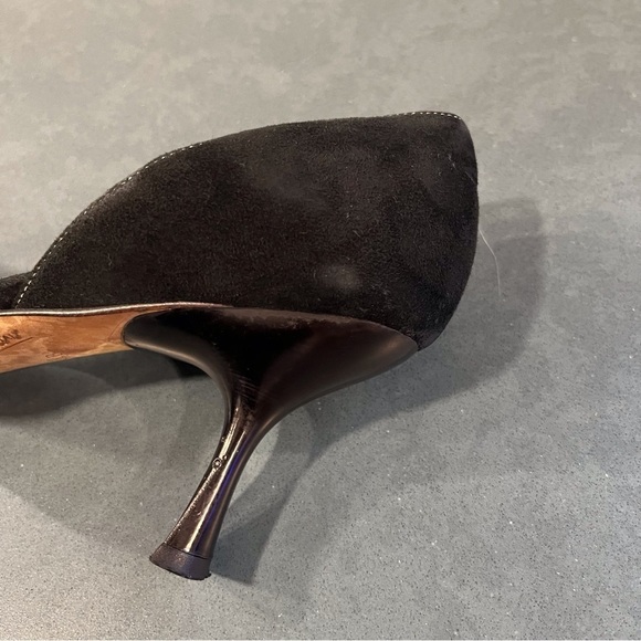 Kate Spade sz 8.5 black suede square to d’orsay pumps - Picture 16 of 16